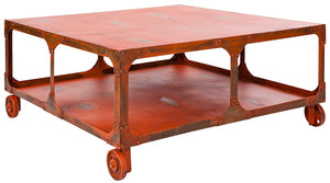 WHEELER coffee table | handmade in reclaimed metal