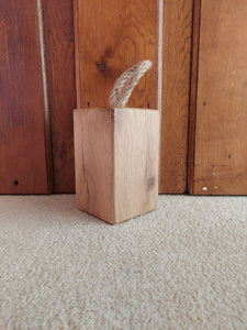 Hand Crafted Solid Reclaimed Oak Door Stopper