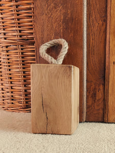 Hand Crafted Solid Reclaimed Oak Door Stopper