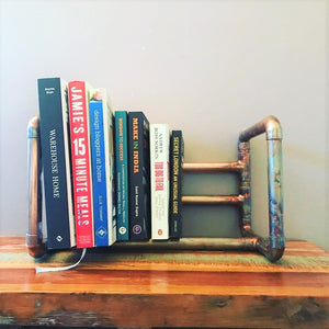 Copper Pipe Industrial extendable book rack