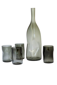 Handmade Decanter With Four Glasses