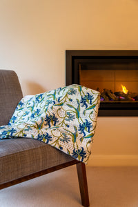 Paisley Kantha Quilt + Matching Cushion Cover Set