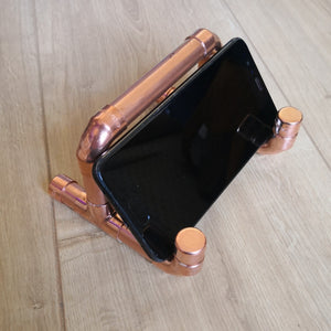 Industrial design Copper Pipe smartphone stand
