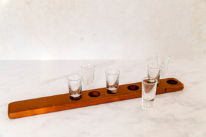 Reclaimed Wood Shot Glass Tray